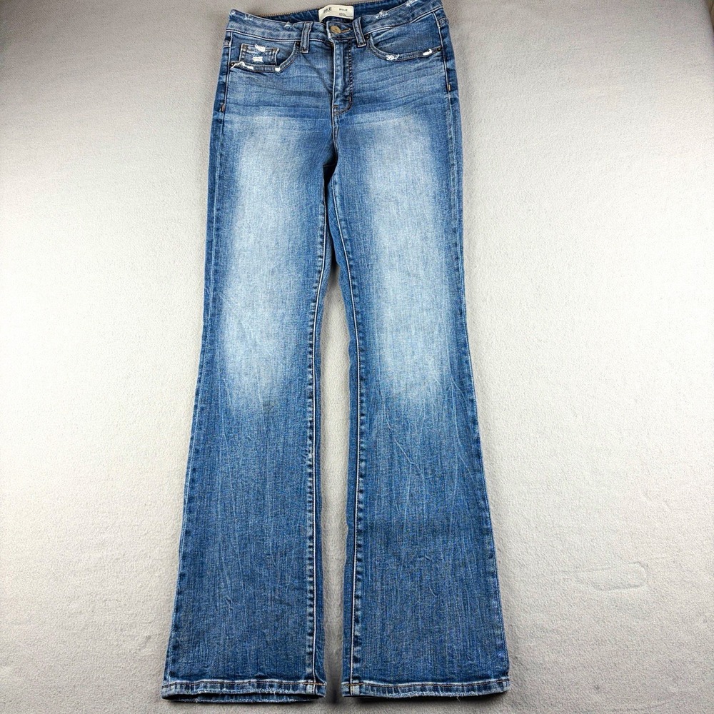 BKE Billie Jeans Women 28x32 High Rise Slim Fit Tailored Bootcut Distressed